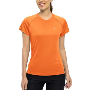 Women's Dry Fit Workout Shirts Short Sleeve Athletic Moisture Wicking T-Shirts UPF 50+ Running Gym Active Tops