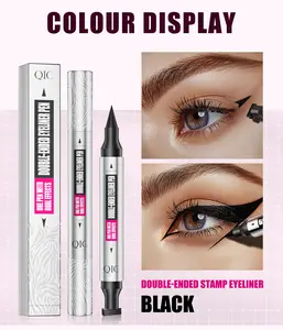 Black Liquid Eyeliner Stamp,Eyeliner Stamp Wingliner,Winged Eyeliner Stamp for Cat Eyes,Double-Side Waterproof Liquid Eyeliner Pen,Long-lasting Smudge-proof Eye Liner Makeup Tools,marker