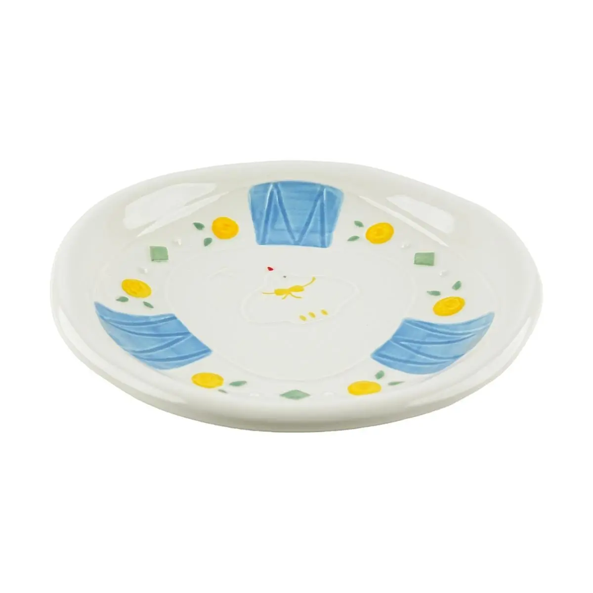 Golden Lion 8.6" Natural Clay Dinner Plate - Kid-Friendly, Durable Tableware