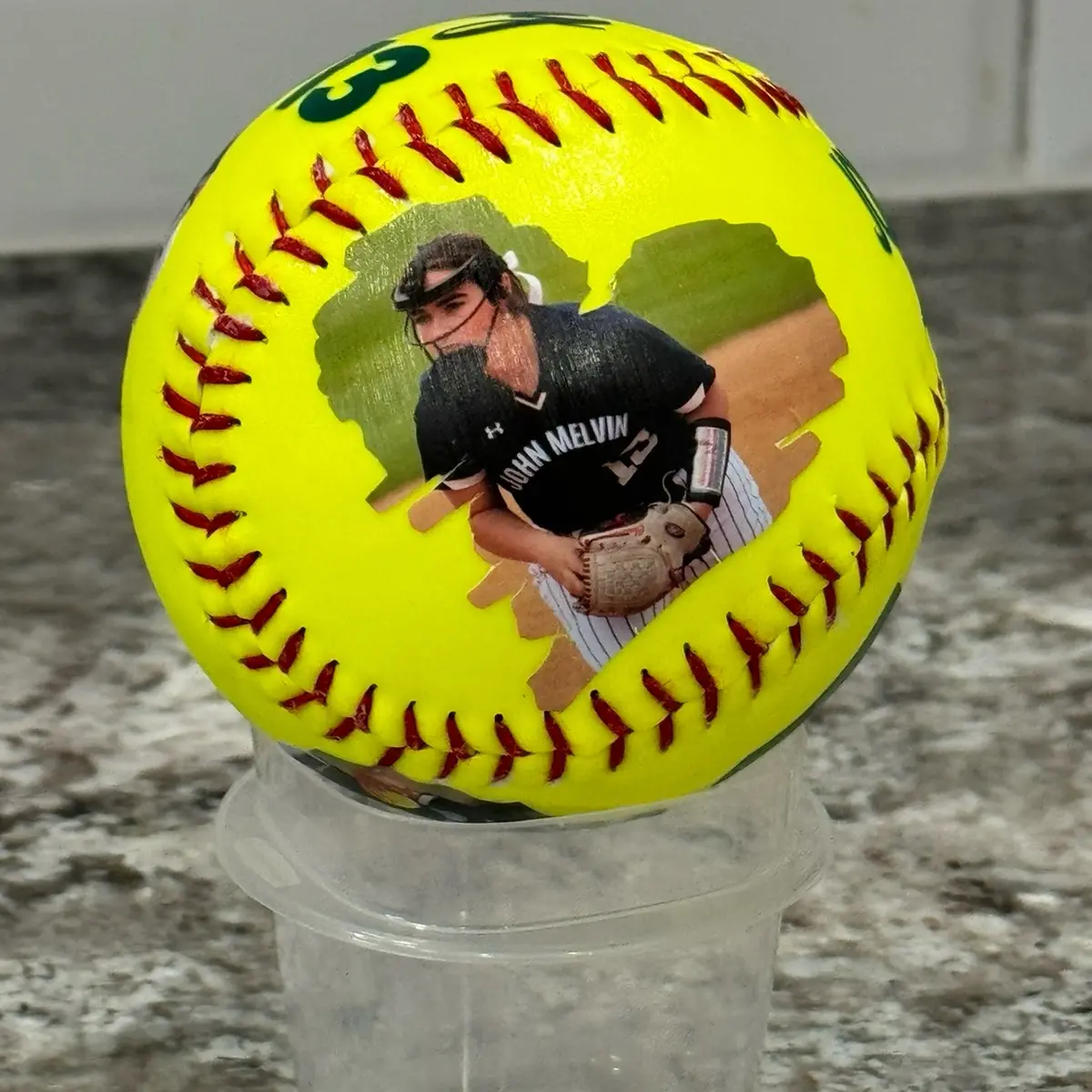 Personalized softball for Seniors/Players