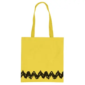 Peanuts Charlie Brown T-Shirt Top Costume Design Tote Bag Single Compartment Utility Beach Pool Medium