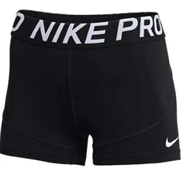 Nike Womens Pro 3 Inch Compression Shorts (Black, X-Large)