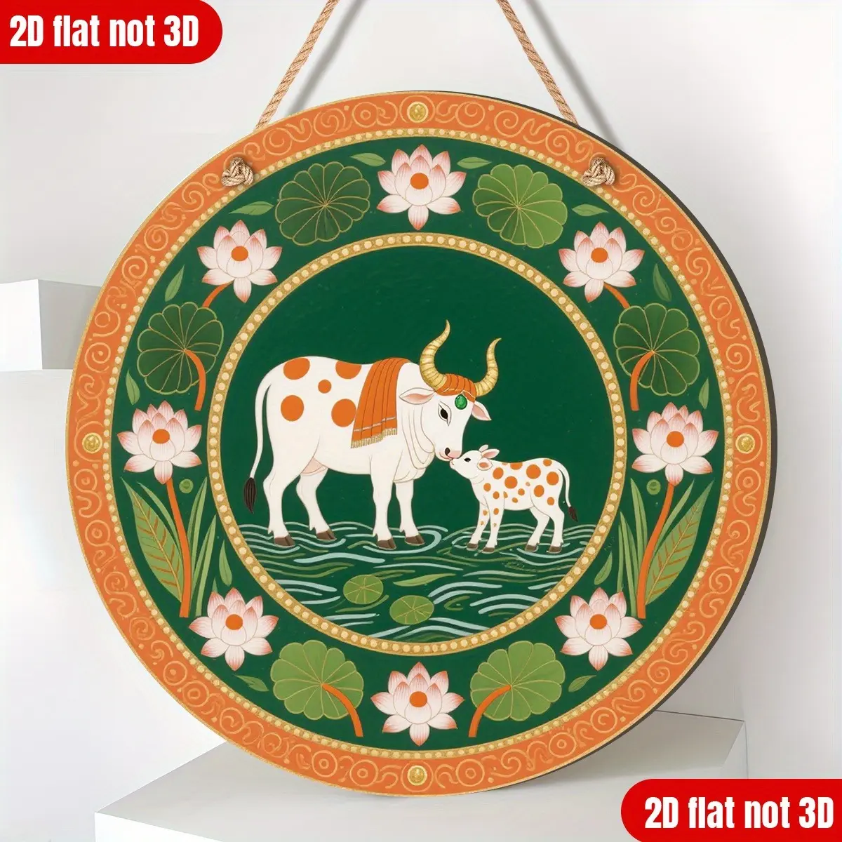 Krishna and Radha Kadambe Design Hanging Ornament, Diwali Oil Lamp Decoration, Indoor Outdoor Hindu Temple Decor, Housewarming Gift