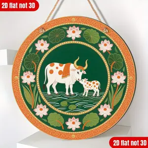 Krishna and Radha Kadambe Design Hanging Ornament, Diwali Oil Lamp Decoration, Indoor Outdoor Hindu Temple Decor, Housewarming Gift