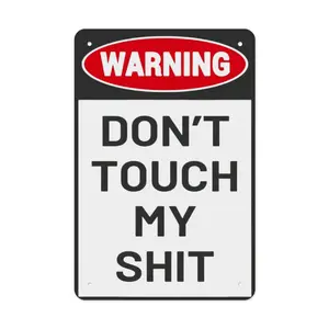 Man Cave Do Not Touch Sign, Workshop Accessories, Garage Decor Sign, Funny Dad Gifts 12*8 inch Tin Decoration