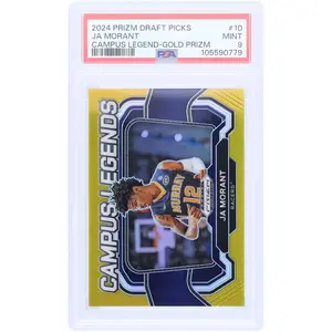 Ja Morant Murray State University 2024 Panini Prizm DP Campus Legend Gold Prizm #10 #6/10 PSA Authenticated 9 Card - Fanatics Authentic Certified