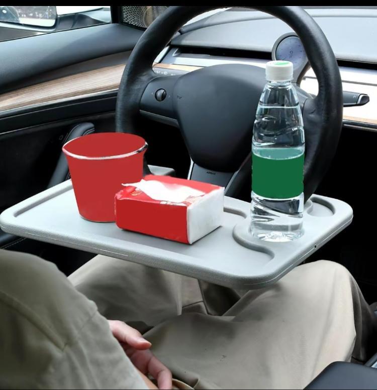 New Deal Car Steering Wheel Table, Multifunctional Automotive Steering Wheel Table, Portable Car Steering Wheel Table, Car Interior Accessories, Holder, Car Dining Tray