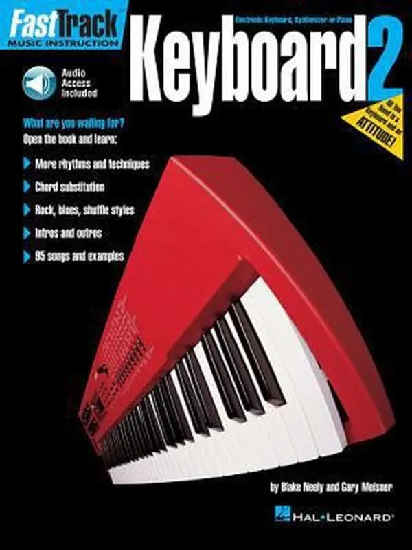 USED Book - Fasttrack Keyboard Method - Book 2 (Book/Online Audio) [With CD] by Neely, Blake (Paperback) - english