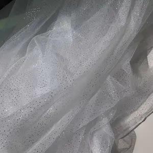 Shiny Silver Color Sequin Fabric, Polyester Material, Hand Wash Only, Geometric Pattern, Perfect for Brides, Weddings, Parties, Dresses, Gifts