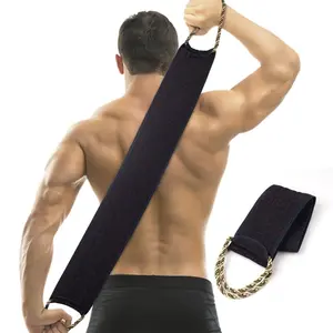 Shower Exfoliating Back Brush, 34 Inch (86.3 Cm) Back Cleaning Brush with Handle, Dual-Sided Body Exfoliation Tool, Suitable for Men and Women