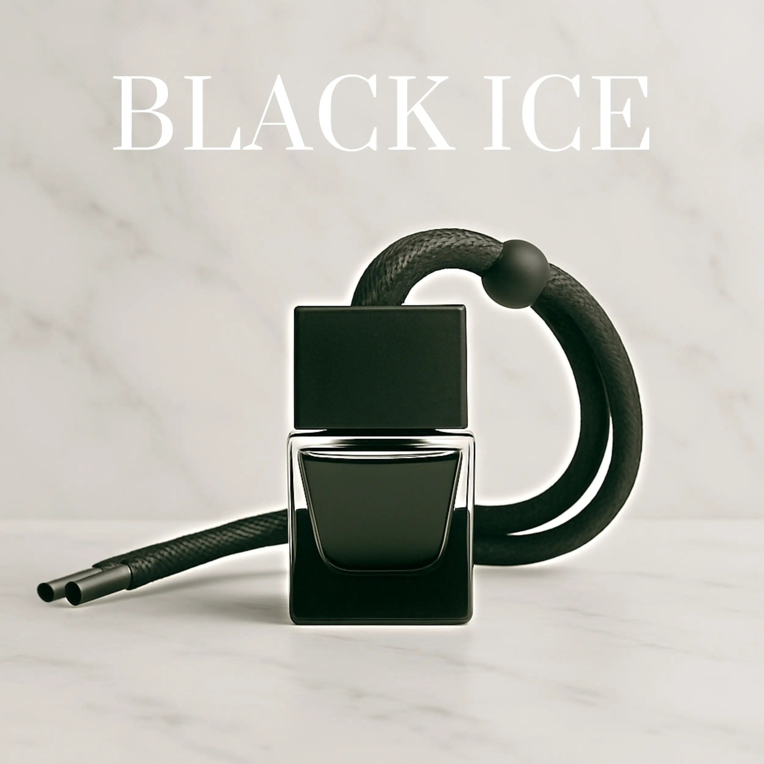 Hanging Air Freshener - Clean Air Co. - Black Ice, Leather, Cologne, and More - No Labels - For Cars and Trucks - Long Lasting