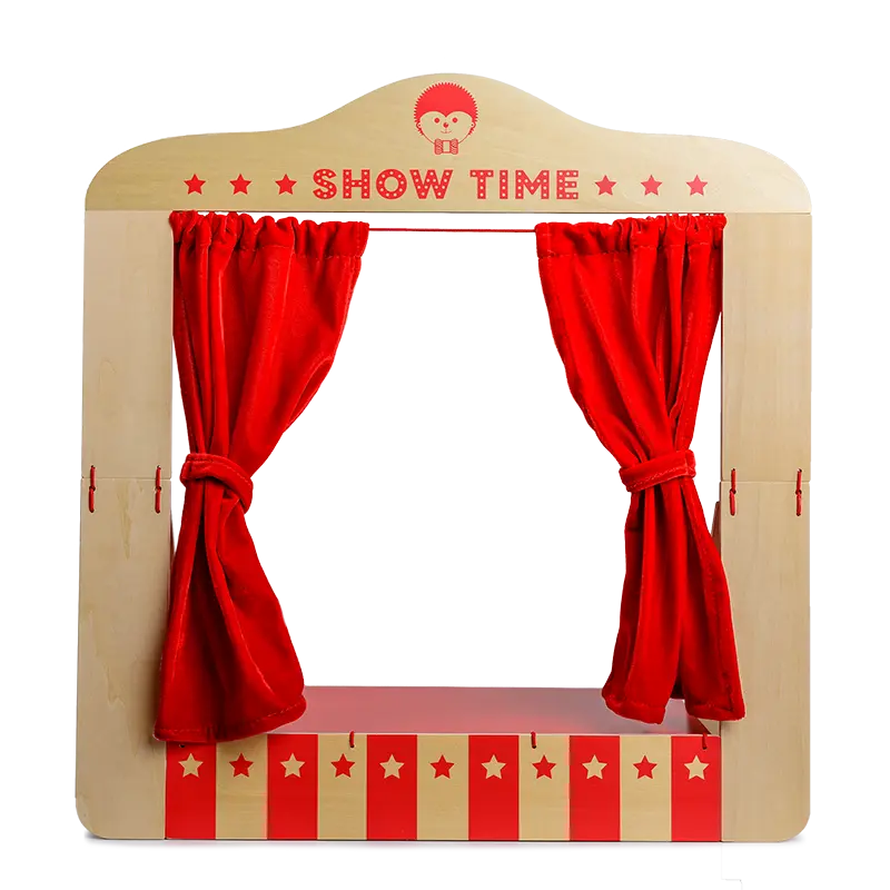 Wooden Table Top Puppet Theater
