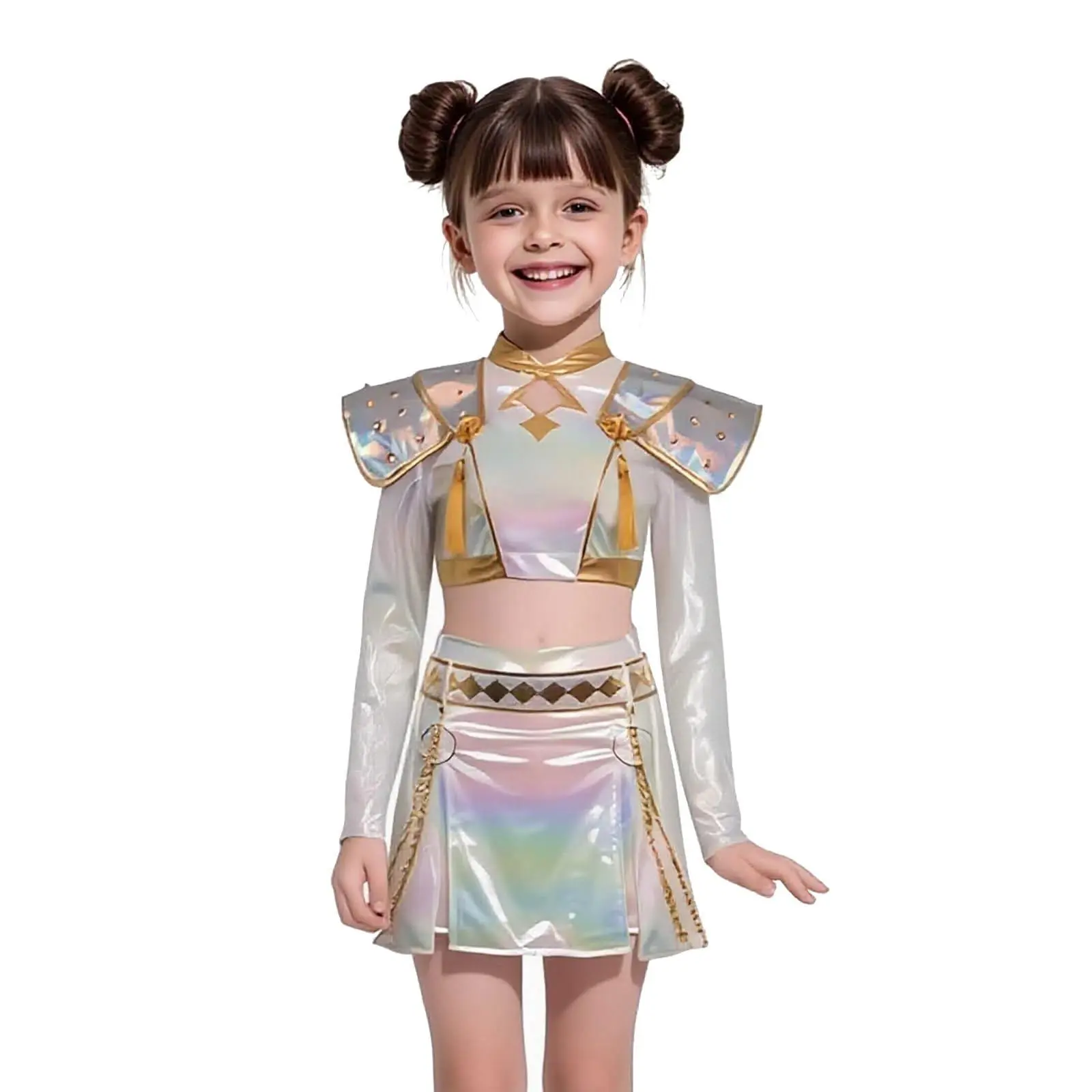 KPop Christmas Costume for Girls | Complete 2-Piece Holiday Dance Outfit | Viral TikTok Party & Concert Set for Kids & Teens