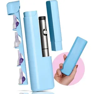 THE WELL KEPT Insulin Cooler Travel Case - Built-in Sharps Dispenser & Temperature-Control Organizer- TSA Approved Diabetic Pen Storage for Ozempic, Insulin Pens & Needles - Compact & Leak-Proof