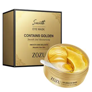 60pcs ZOZU Golden Under Eye Mask Ample Essence Hydrating Soothing Gel Eye Patches Daily Household Skin Care Mask