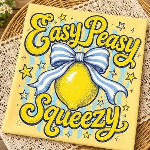 Easy Peasy Lemon Squeezy Png, Retro Striped Summer Fruit Shirt Design, Funny Summer Sublimation, Sweet Summer Time Digital Download