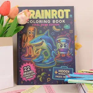 Ultimate Meme Coloring Book Gift, Includes 22 Celebrity Virus Characters, Designed for Gen Z and Alpha Humor Lovers, Hidden Pages