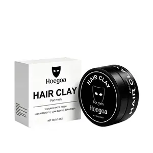 Men's Hair Styling Clay - Natural Fluffy, Matte Texture, Long Lasting Hold, Smooth & Glossy, Non-Greasy, Easy to Wash Out for All Hair Types