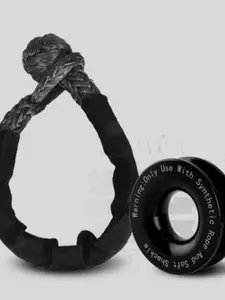 41000lbs Winch Rope Synthetic Soft Shackle+ Winch Snatch Recovery Ring Set Rugged Shackles With Protective Sleeve for motorcycles, ATVs, UTVs and SUV trucks