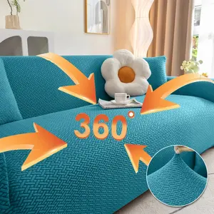 Jacquard Sofa Cover 1/2/3/4 Seater Thick Slipcover Couch Sofa Covers Stretch Elastic Knitting Cheap Sofa Protectors For Home