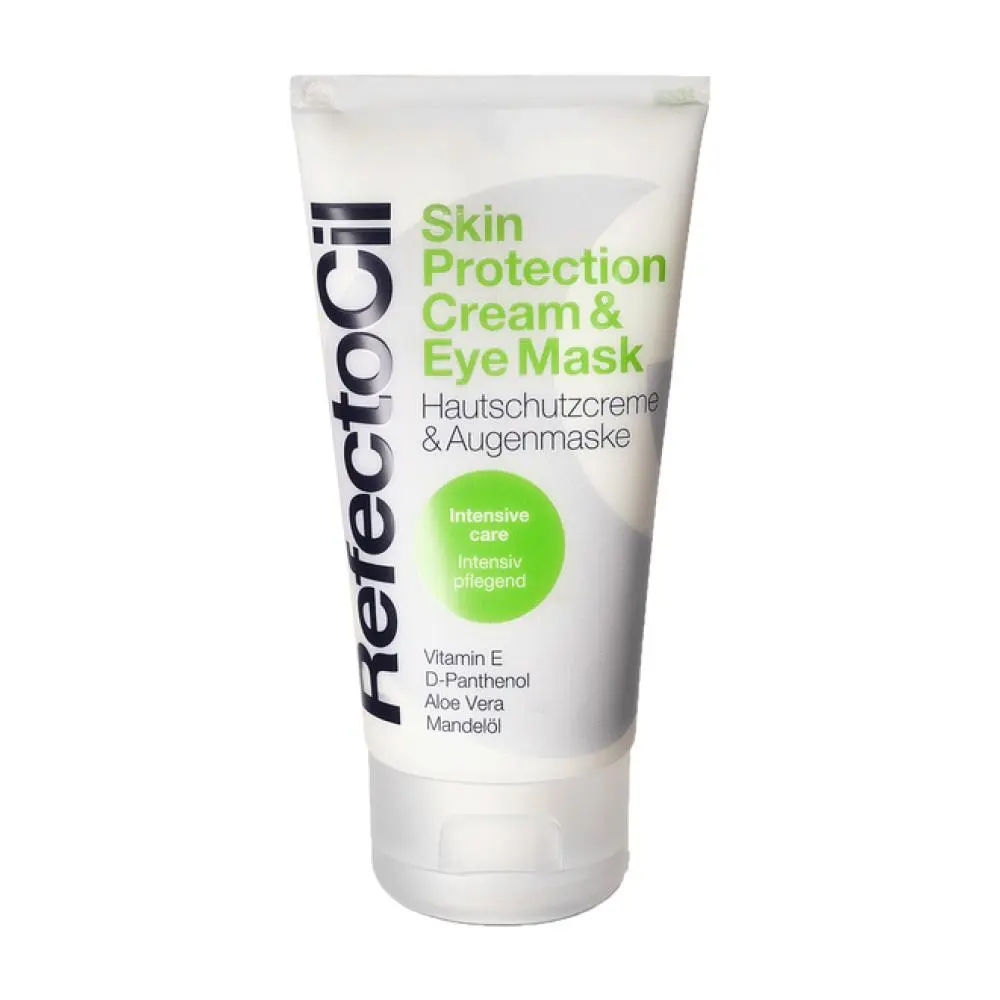 REFECTOCIL Skin Protection Cream & Eye Mask - Single Item, Vitamin-Infused with Vitamin D & Panthenol, Skin-Softening Beauty Skincare for Eye Color Treatments, Hands/Body, Eyes