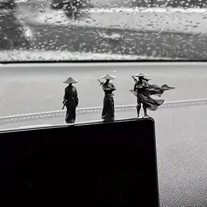 6pcs Chinese Ancient Style Martial Arts Healing Characters Small Sculptures Plastic Jianghu Knight Car Window Dashboard Ornaments Home Office Desktop Decoration ,Cultural Crafts for Christmas,halloween decorations,fall home decor Collectible Figurines