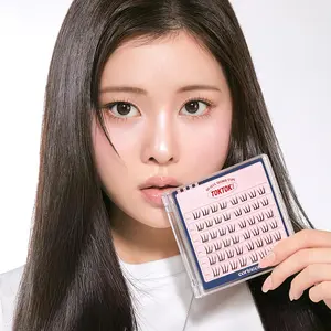 CORINGCO Toktok Hara Light Eyelashes – No Glue, Self-Adhesive False Lashes Set 9/10/11mm Water Proof Faux Makeup