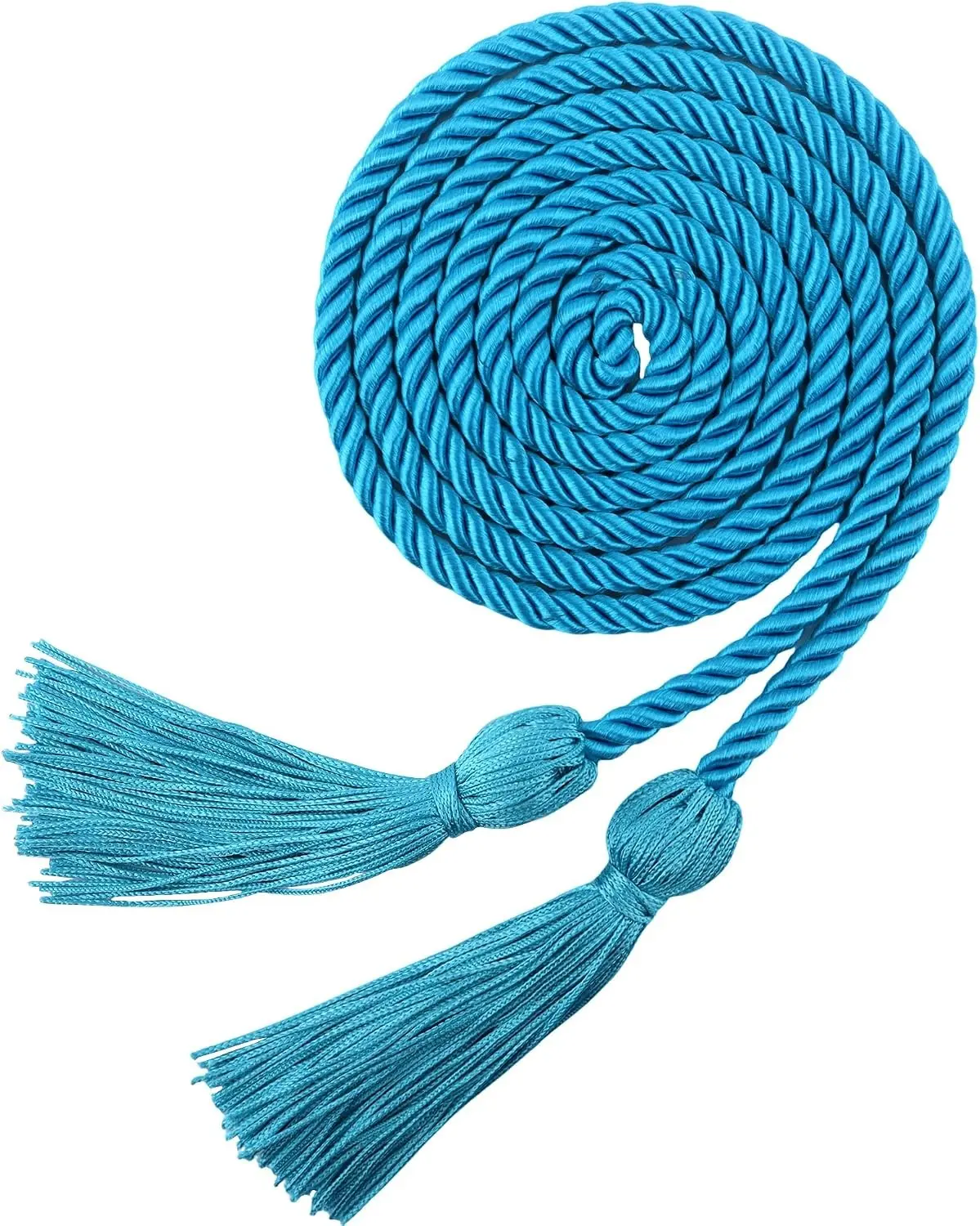 Graduation Cords,Honor Cords Graduation 2026,Cord for Graduation 2026 with Tassels for Grad Students Bachelor Gown Master Doctoral 67" Long Light Peacock Blue Graduation Cord