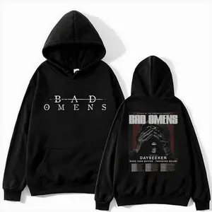 Bad Omens A Tour Of The Concrete Jungle Tour 2022 Hoodie Men & Women’s Sweatshirts Unisex Warm Sweaters Classic Pullover Hoodied Lightweight Crewneck Sweatshirt