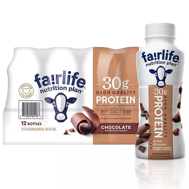 Fairlife Nutrition Plan Chocolate Bottles 115 fl oz 12 pk Chocolate Protein High Protein  shakes High Protein