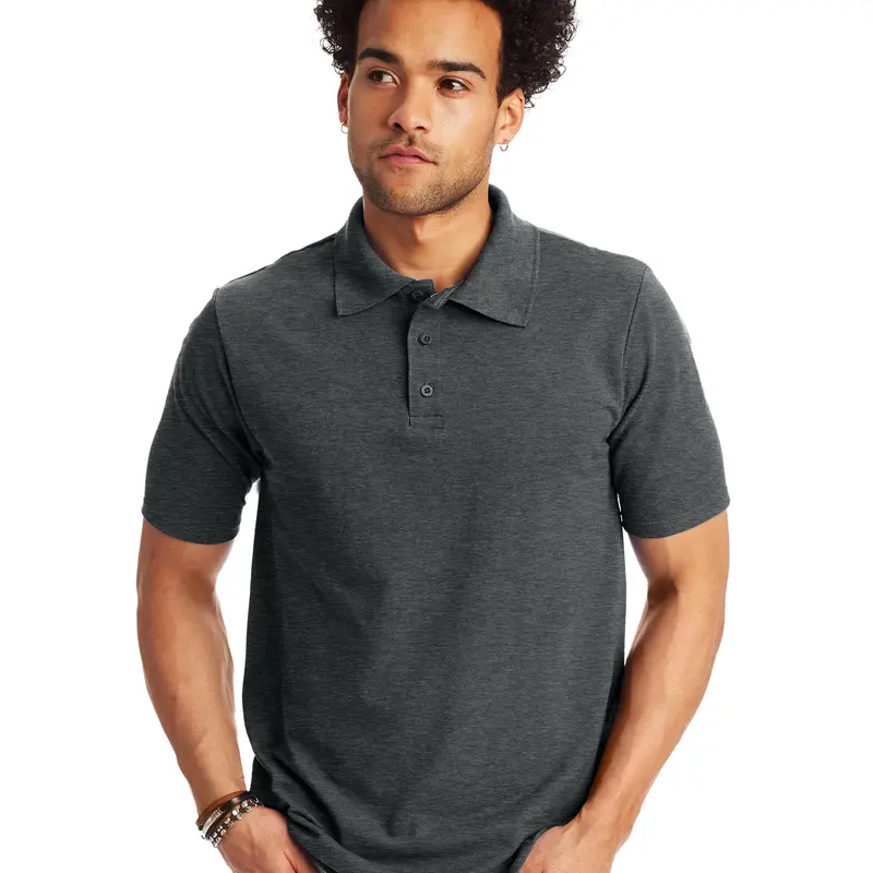 Hanes Men's Pique Polo Shirt Big & Tall Sizes Underwear Comfortable Fit Soft Stretch Fabric Breathable O055p