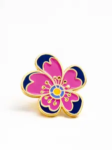 Flower pin Violet