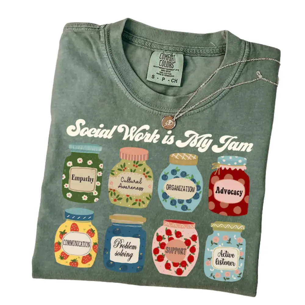 Comfort Colors Social Worker Shirt, Gift for School Social Workers