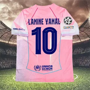 2025 2026 pink Yamal 10 Short Sleeve Soccer Jersey