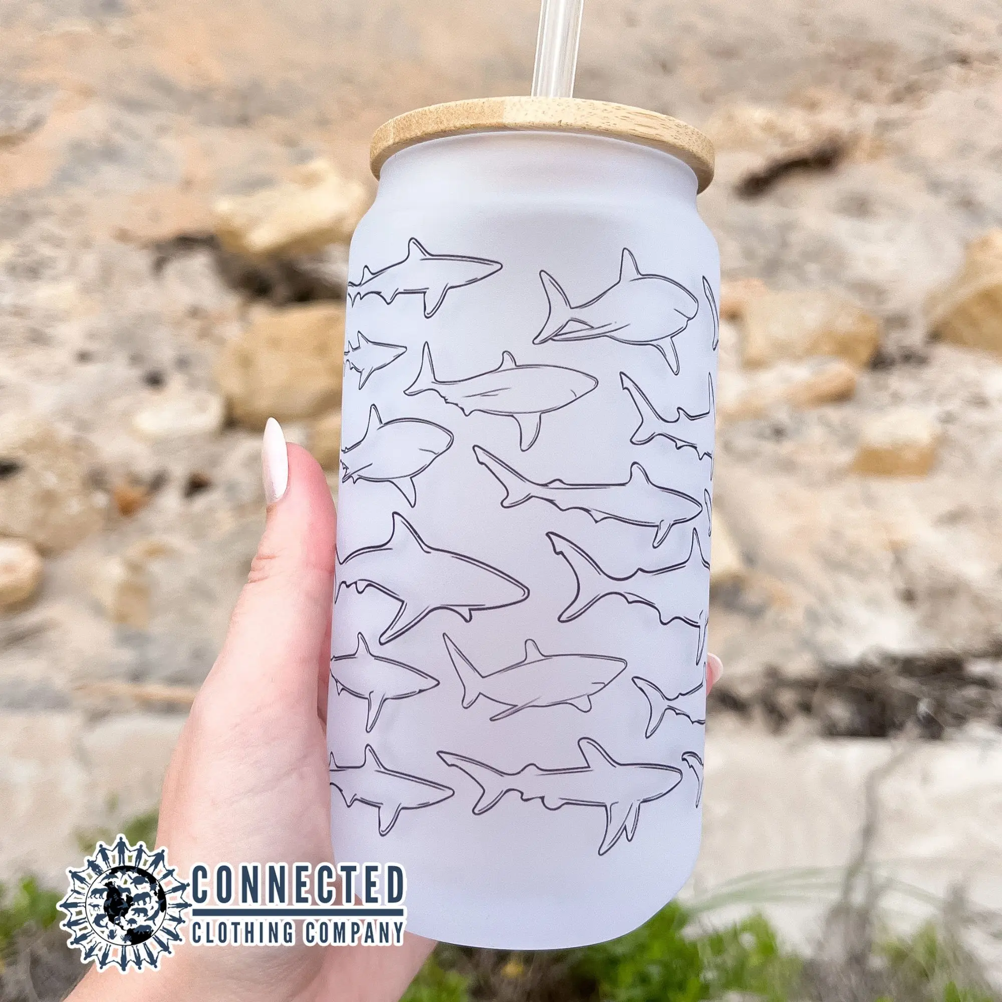 Shark Species Glass Can Shark Species Glass Can