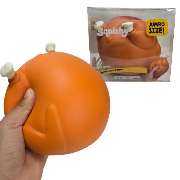 JUMBO Turkey Squishy Stress Relief Fidget Toy Funny Fidgets Toys Large Food Squish