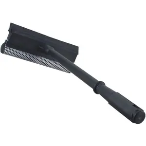 Window Squeegee Cleaning Tool Window Cleaner Car Squeegee Windshield Cleaning Sponge and Rubber Squeegee,BlackM