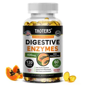 Taoters Digestive Enzyme Health Supplement, supports digestive and gut health, 120 capsules