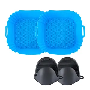 4-Piece Silicone Baking Mats Set, Silicone Baking Sheet, Heat Resistant Non-Stick Air Fryer Liners, Reusable Oven Pads, Dishwasher Safe Kitchen Accessories, Bakeware