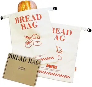 Beeswax Bread Bags for Homemade Bread & Sourdough (2 Pack) - XL  Beeswax-Lined Cotton Storage Bag, Freezer Safe, Airtight Sourdough Storage,Keeper for Homemade, Bakery Essentials