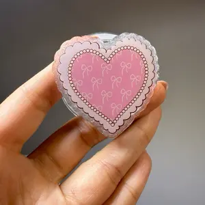 Resin Popsockets Heart for Phone Grip, Kindle, and IPads