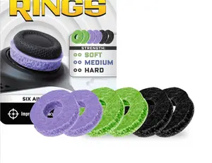Precision Rings | Aim Assist Motion Control for Playstation 4 (PS4), PS5, Xbox One, XBX, Switch Pro & Scuf Controller (Black/Purple/Green) Console precision ring kits