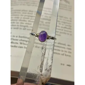Amethyst Sterling Silver Ring | US Size 10