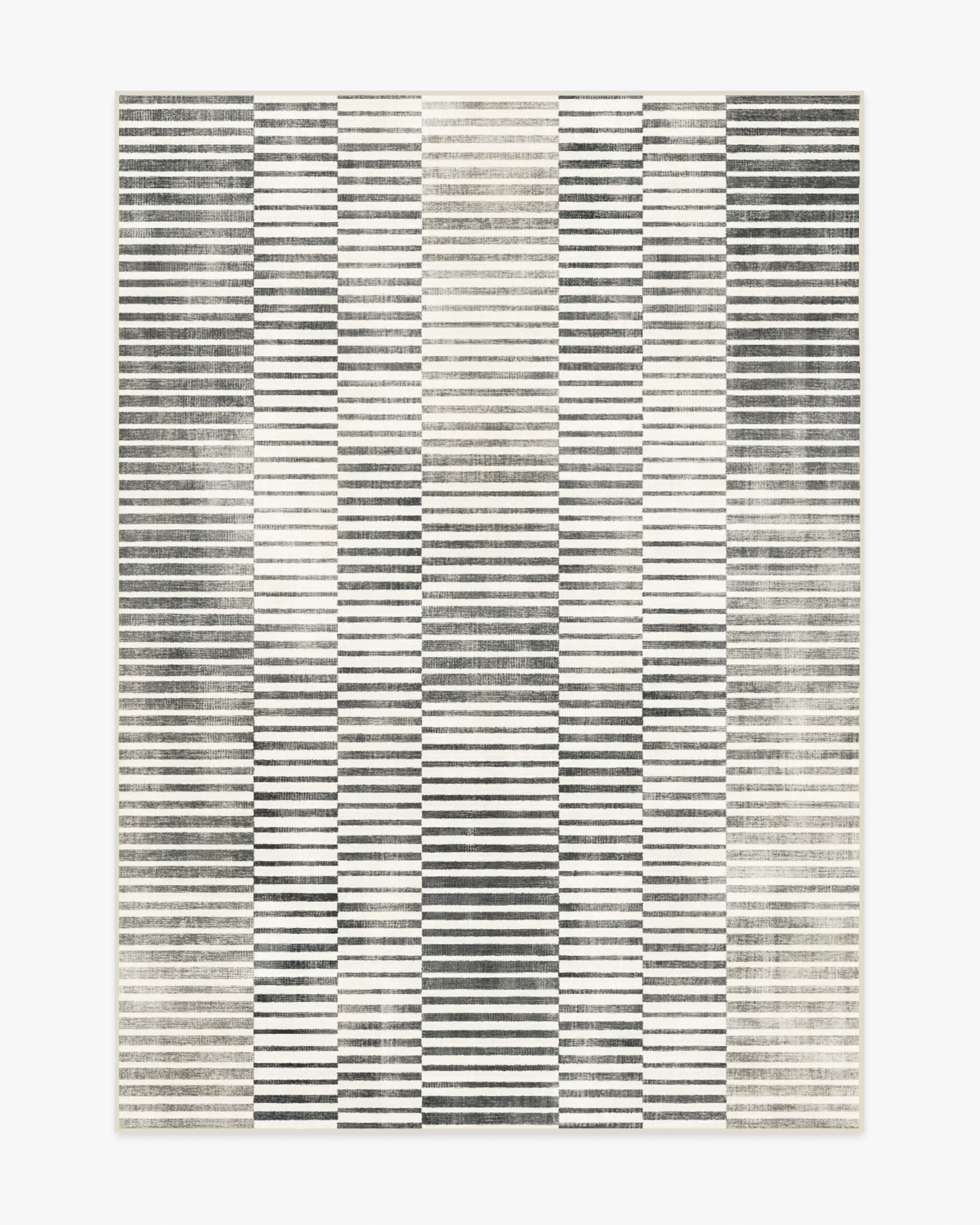 Shadow Stripe Black & Cream Rug