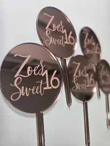 Custom Cupcake Topper (Mirrored)