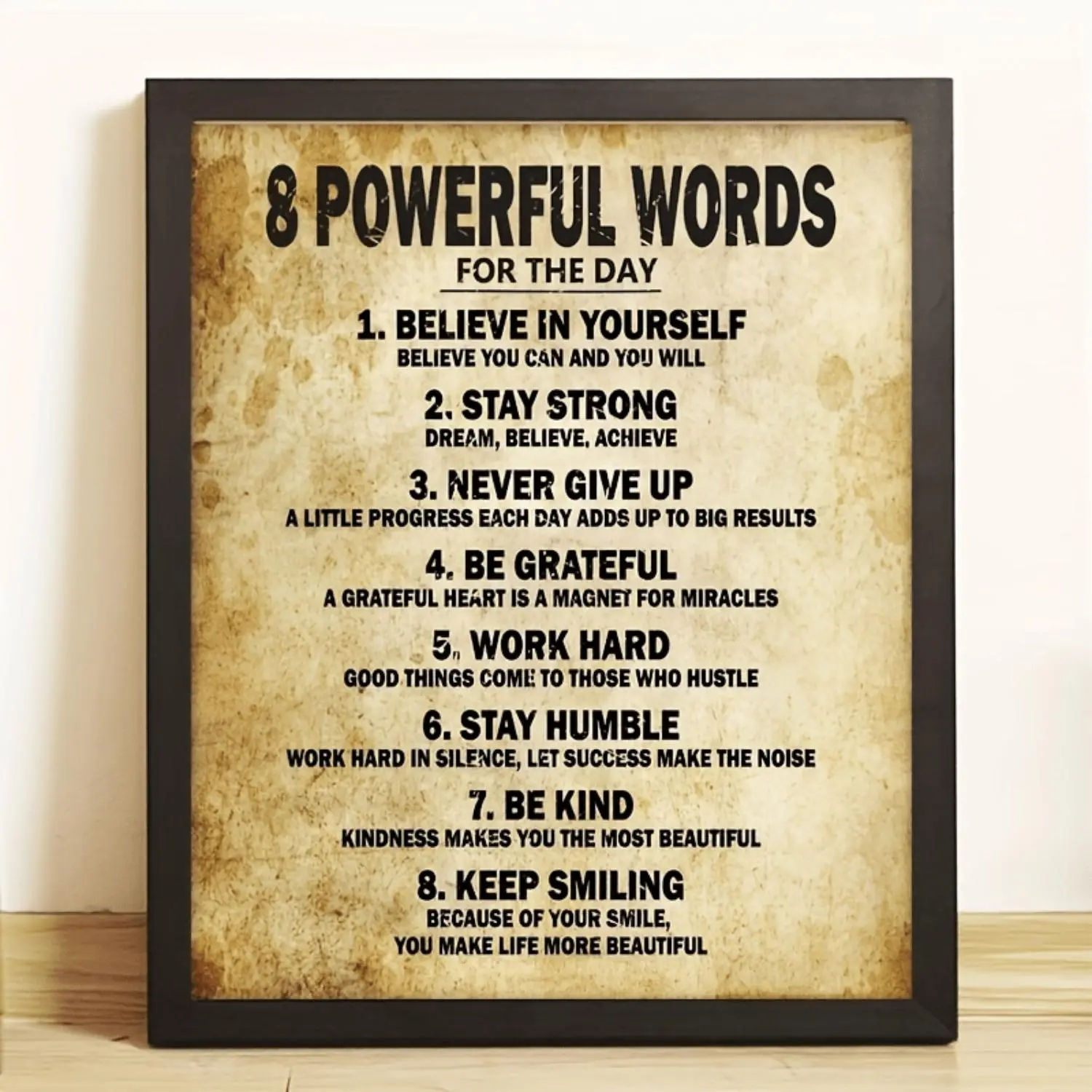 2D Flat, 2D Flat, Motivational Wall Art, Inspirational Quotes - Positive Daily Affirmations for Home, Bedroom, Office, Gym, & Classroom Inspiration - Motivational Posters for Men, Women, And Teens