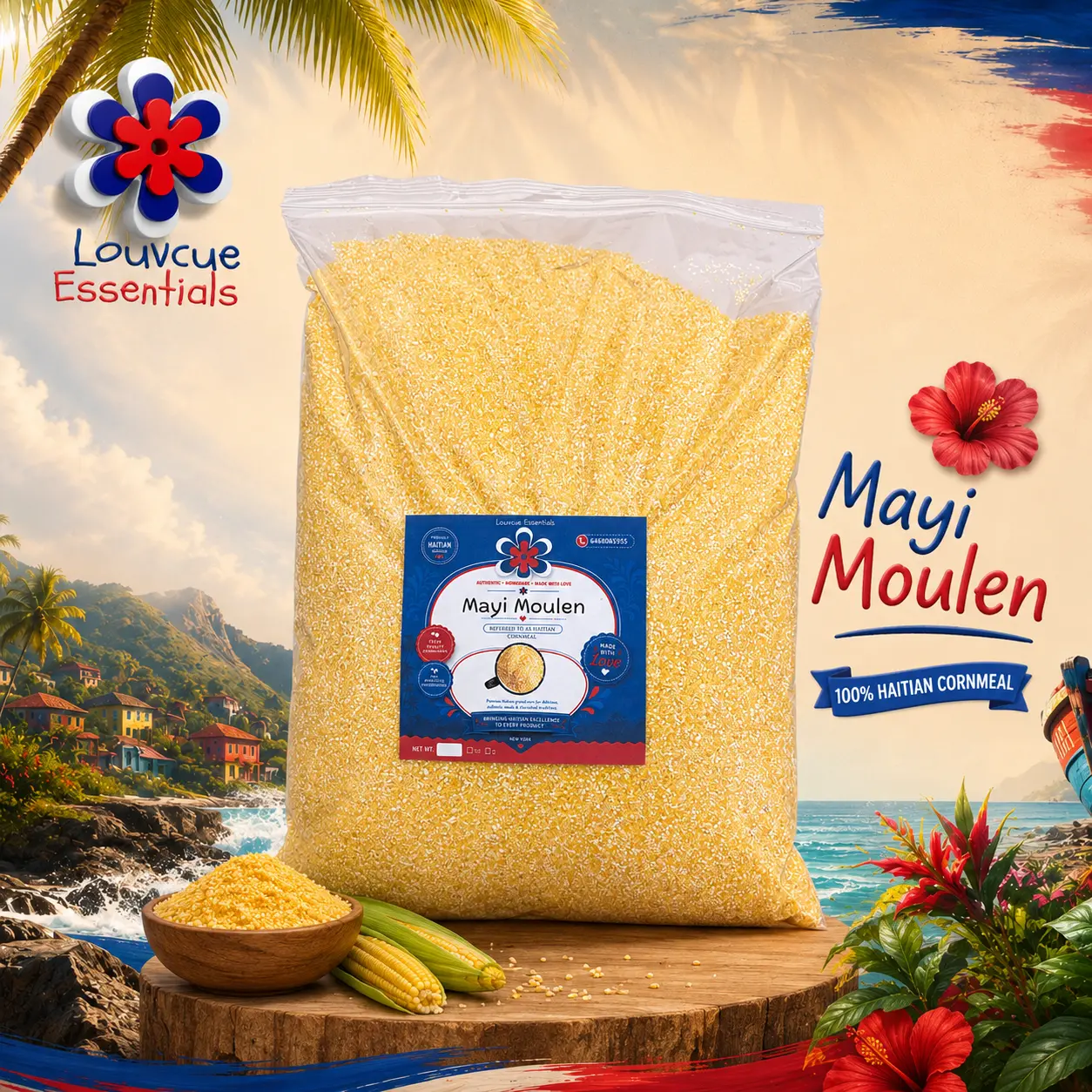 Mayi Moulen Fen (often referred to as Haitian Cornmeal)