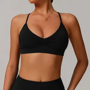 V neck Longline Bra