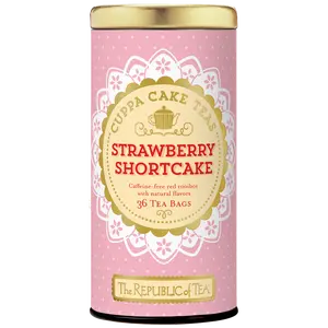The Republic of Tea-Strawberry Shortcake Cuppa Cake Herbal Tea, 36 Tea Bags