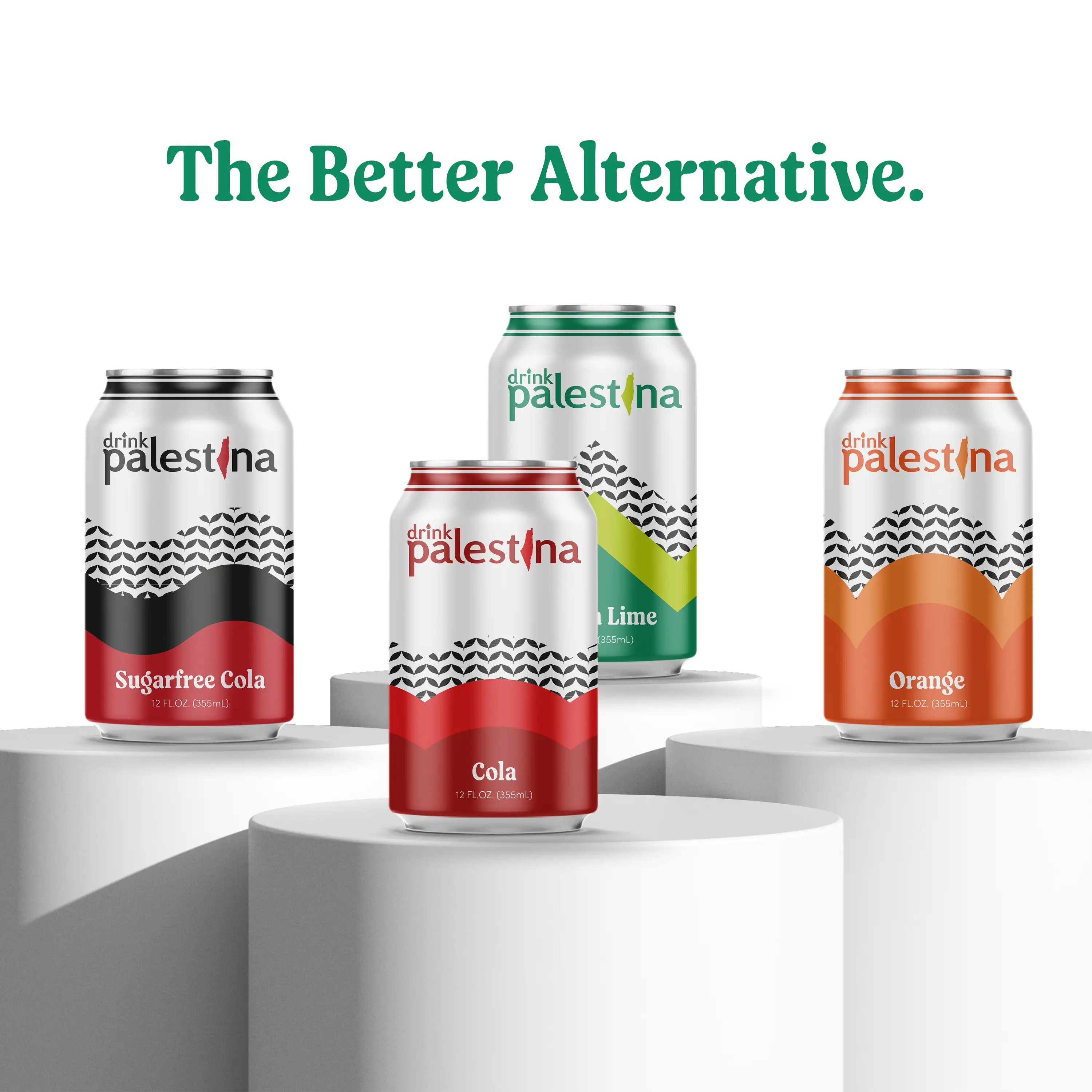 DrinkPalestina Flavored Soda Beverage 6-Pack, 12 FL.OZ (355mL) Cans